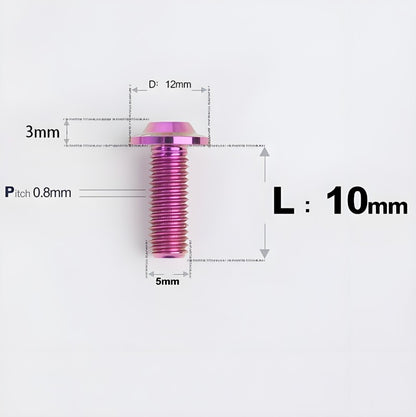 M5x10-30mm Titanium Torx Bolts For Motorcycle-HD12