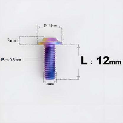 M5x10-30mm Titanium Torx Bolts For Motorcycle-HD12
