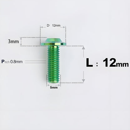 M5x10-30mm Titanium Torx Bolts For Motorcycle-HD12