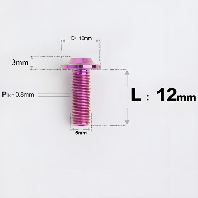 M5x10-30mm Titanium Torx Bolts For Motorcycle-HD12