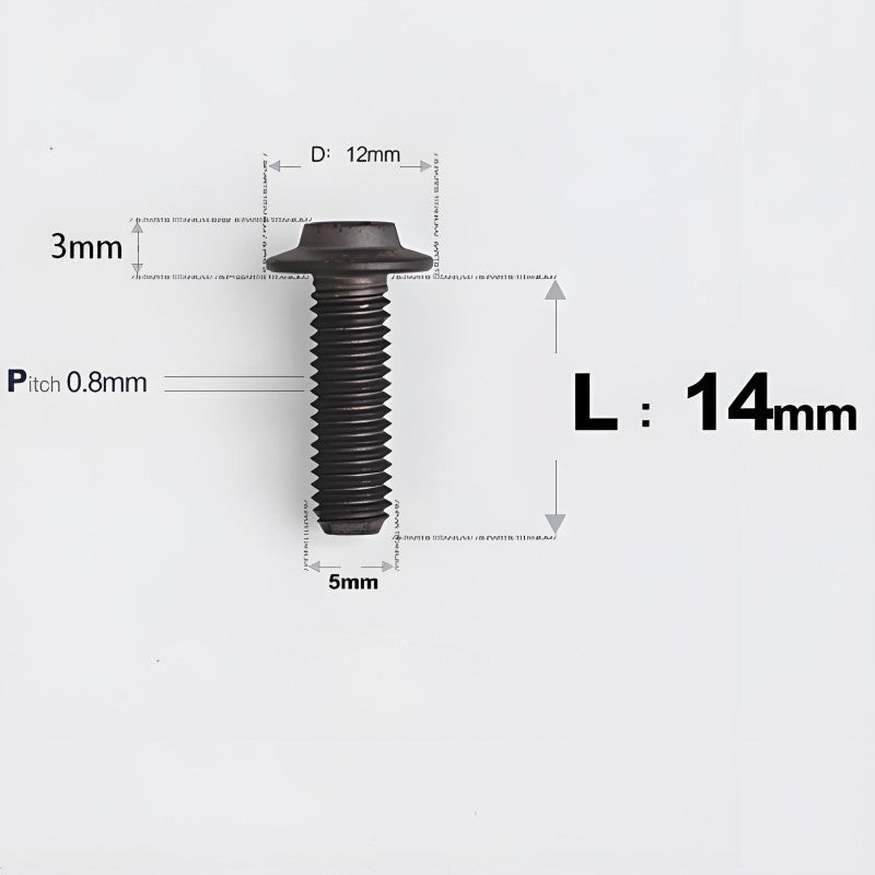 M5x10-30mm Titanium Torx Bolts For Motorcycle-HD12