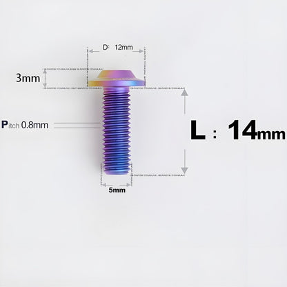 M5x10-30mm Titanium Torx Bolts For Motorcycle-HD12
