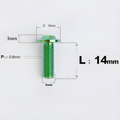 M5x10-30mm Titanium Torx Bolts For Motorcycle-HD12