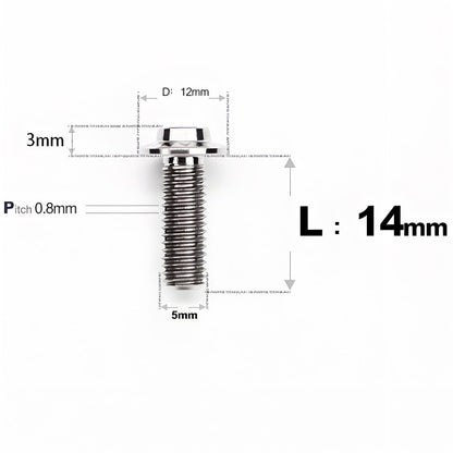 M5x10-30mm Titanium Torx Bolts For Motorcycle-HD12