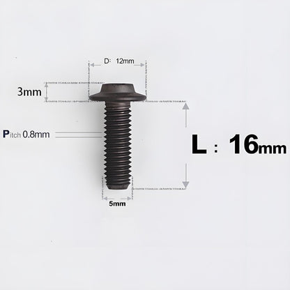 M5x10-30mm Titanium Torx Bolts For Motorcycle-HD12