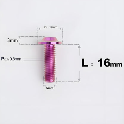 M5x10-30mm Titanium Torx Bolts For Motorcycle-HD12
