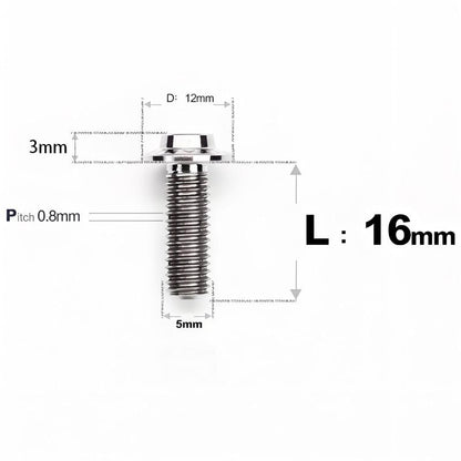 M5x10-30mm Titanium Torx Bolts For Motorcycle-HD12