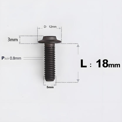 M5x10-30mm Titanium Torx Bolts For Motorcycle-HD12