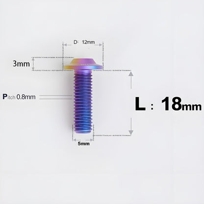 M5x10-30mm Titanium Torx Bolts For Motorcycle-HD12