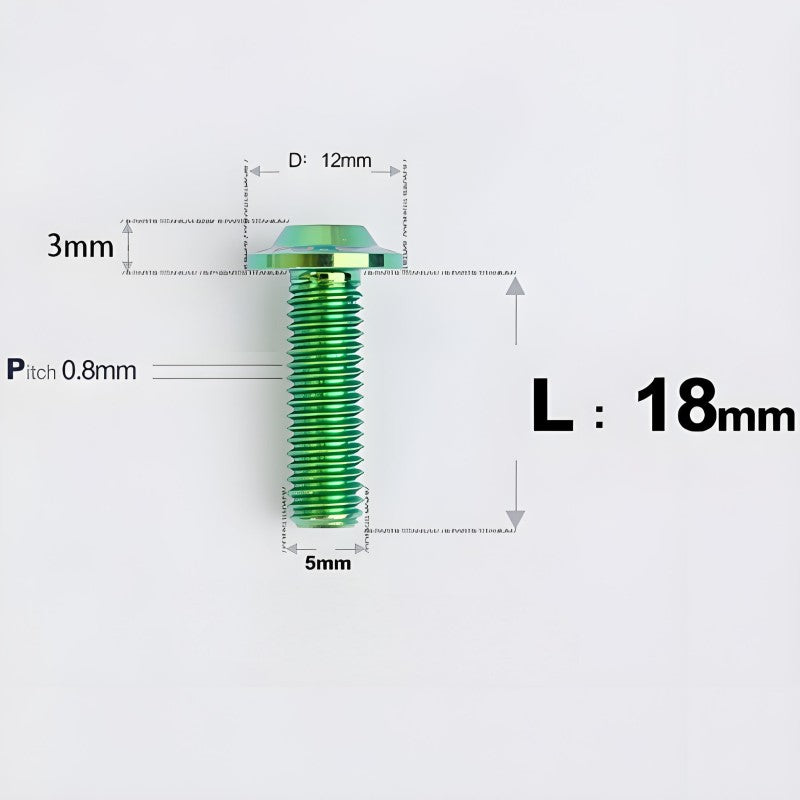 M5x10-30mm Titanium Torx Bolts For Motorcycle-HD12
