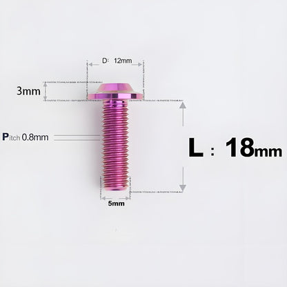 M5x10-30mm Titanium Torx Bolts For Motorcycle-HD12