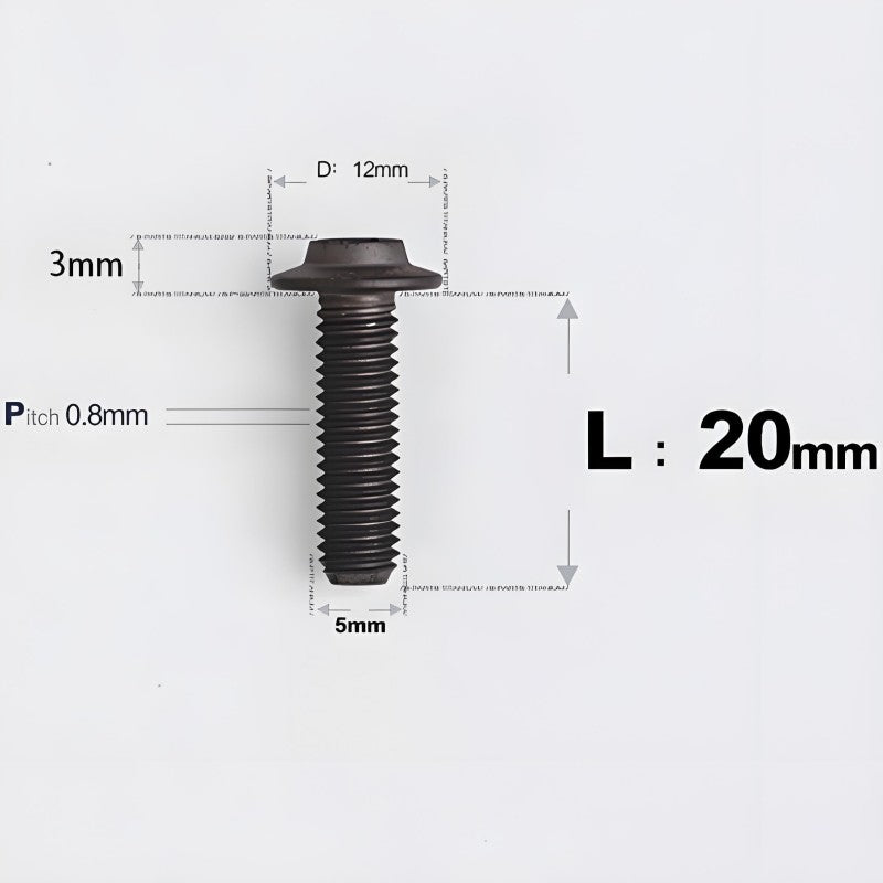 M5x10-30mm Titanium Torx Bolts For Motorcycle-HD12