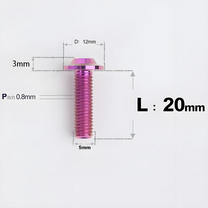 M5x10-30mm Titanium Torx Bolts For Motorcycle-HD12