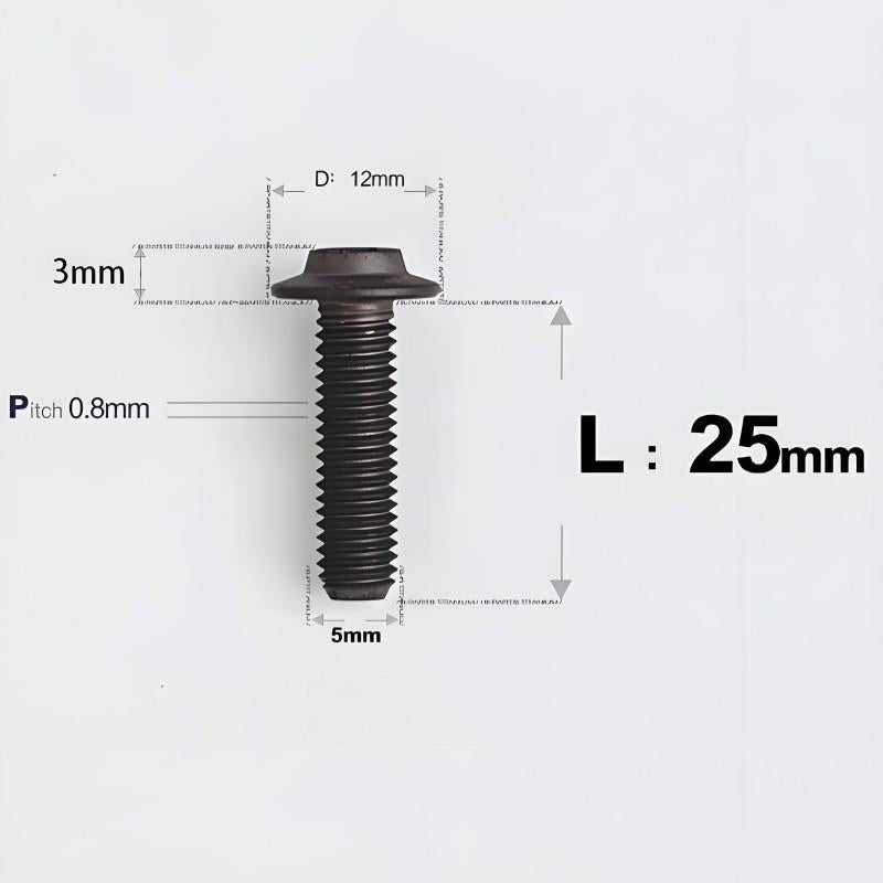 M5x10-30mm Titanium Torx Bolts For Motorcycle-HD12