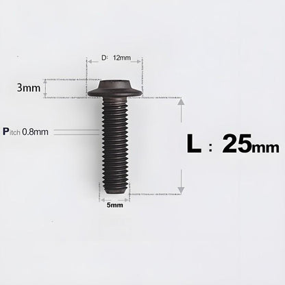 M5x10-30mm Titanium Torx Bolts For Motorcycle-HD12