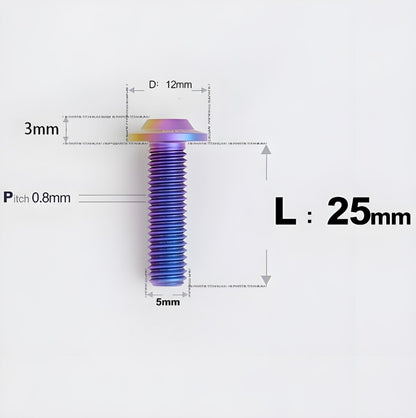 M5x10-30mm Titanium Torx Bolts For Motorcycle-HD12