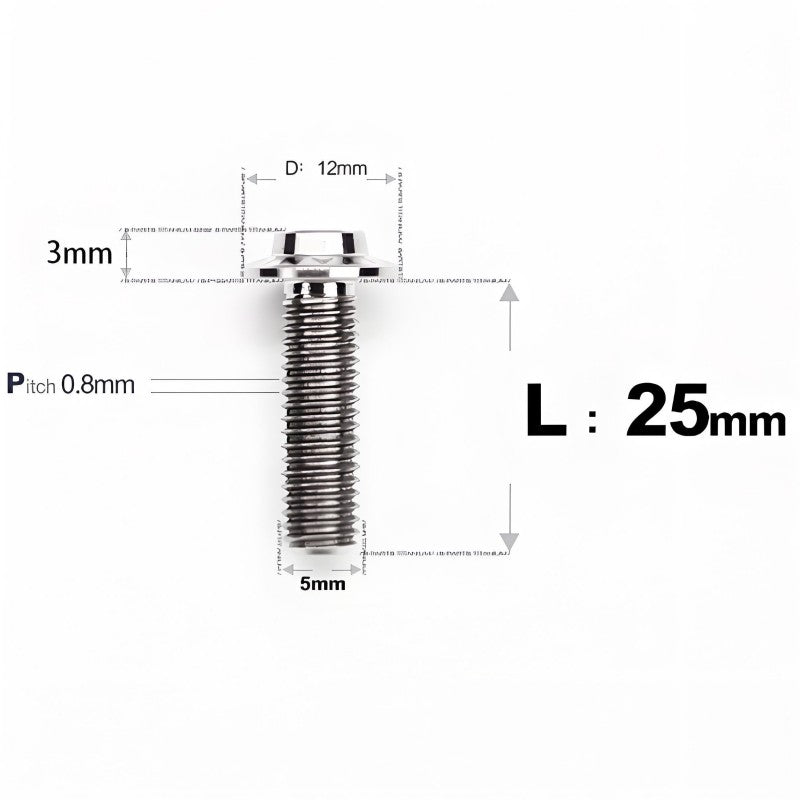 M5x10-30mm Titanium Torx Bolts For Motorcycle-HD12