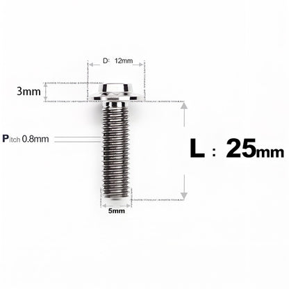 M5x10-30mm Titanium Torx Bolts For Motorcycle-HD12