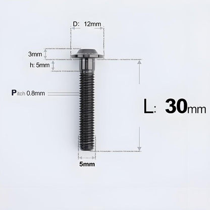 M5x10-30mm Titanium Torx Bolts For Motorcycle-HD12