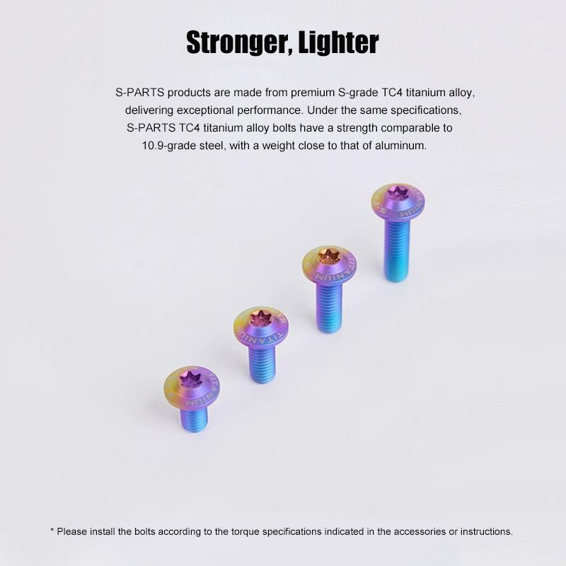 M5x10-30mm Titanium Torx Bolts For Motorcycle-HD12