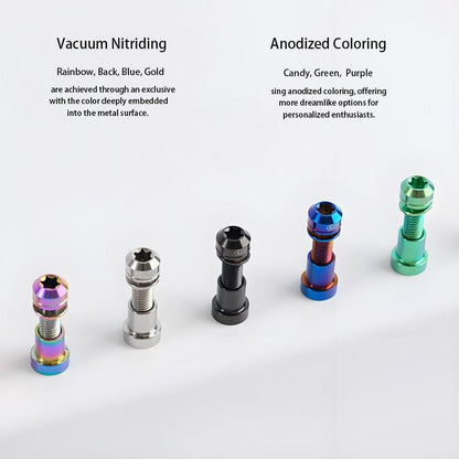 M5 Titanium Locknuts Ti Lock Nuts for Mountain and Road Bikes
