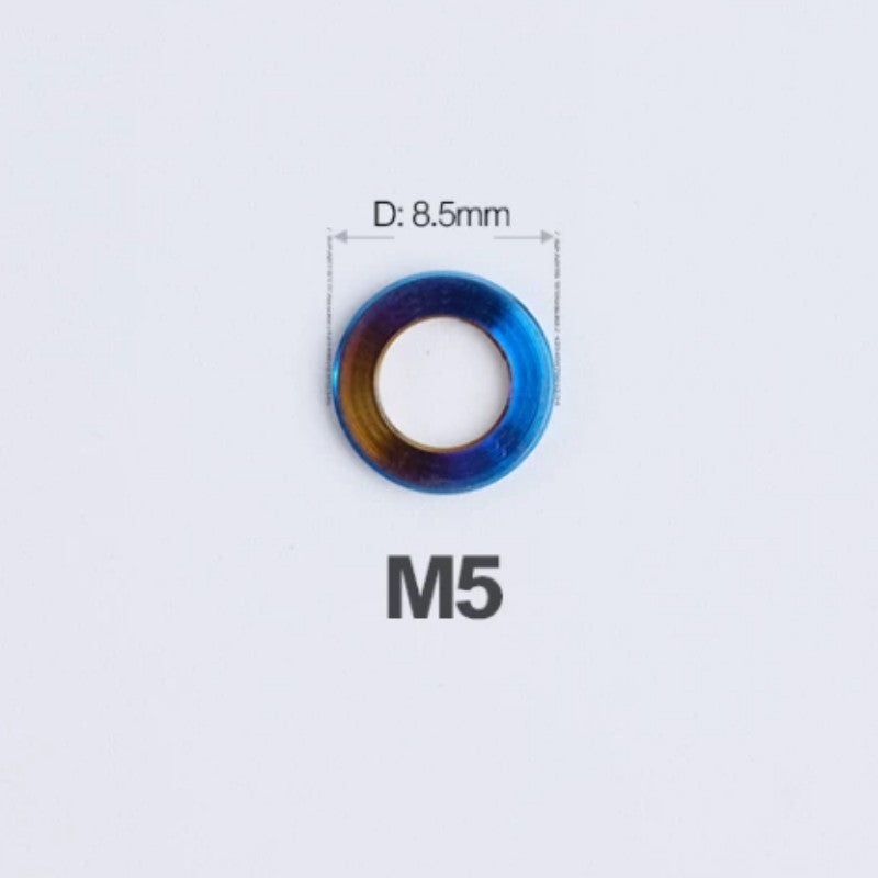 M3/M4/M5/M6 Titanium Flat Washers for Road and Mountain Bikes