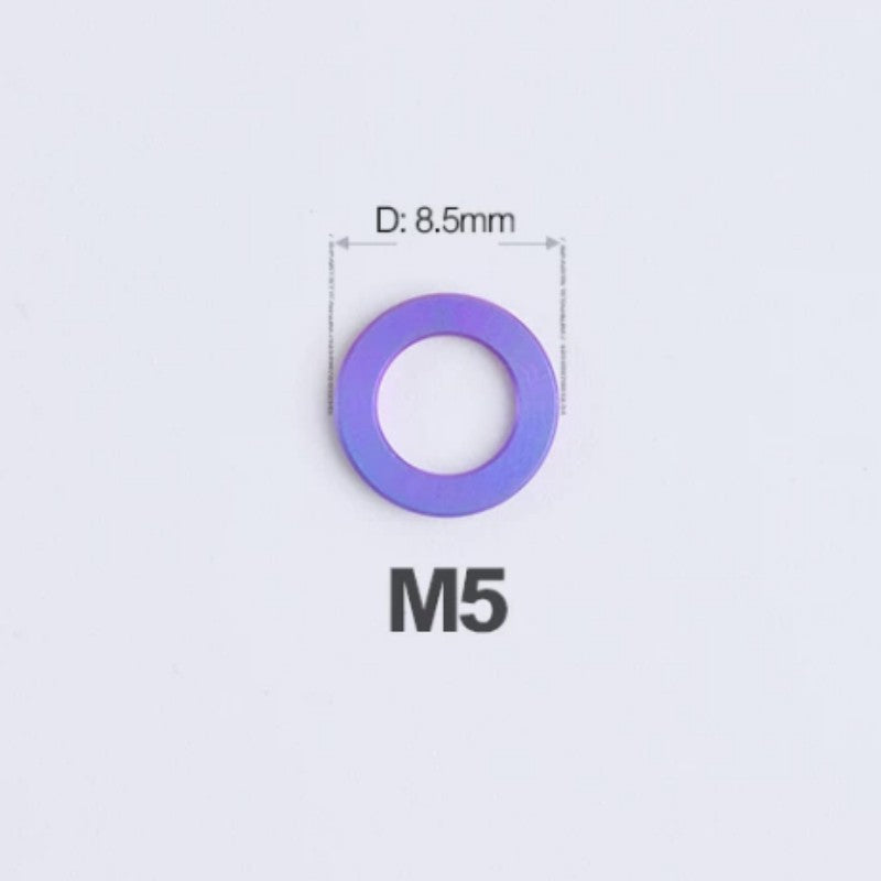 M3/M4/M5/M6 Titanium Flat Washers for Road and Mountain Bikes