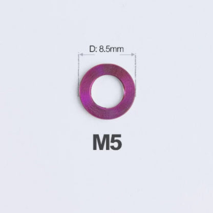 M3/M4/M5/M6 Titanium Flat Washers for Road and Mountain Bikes