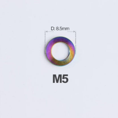 M3/M4/M5/M6 Titanium Flat Washers for Road and Mountain Bikes