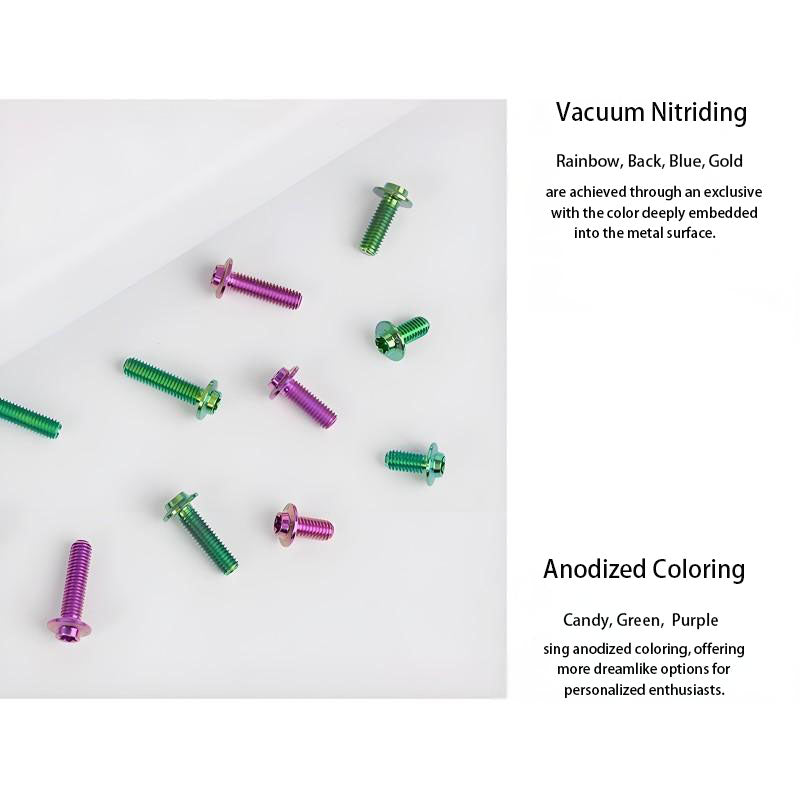 M5/M6x12mm Titanium Disc Bolts for ARAI RAPIDE-NEO Helmet Series