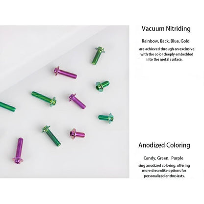 M5/M6x12mm Titanium Disc Bolts for ARAI RAPIDE-NEO Helmet Series
