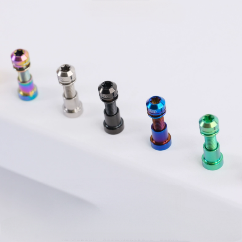 M5 Titanium Locknuts Ti Lock Nuts for Mountain and Road Bikes