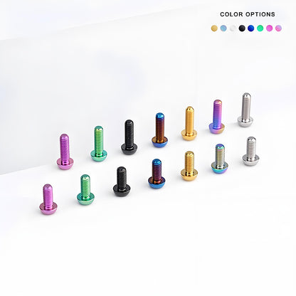 M5x8-34mm Titanium Disc Bolts Button Head Bolts for Water Bottle Cage