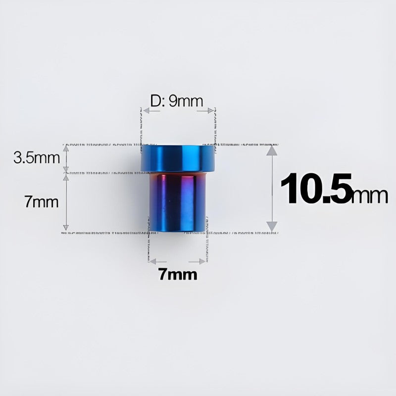 M5 Titanium Locknuts Ti Lock Nuts for Mountain and Road Bikes