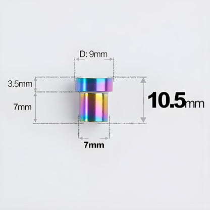 M5 Titanium Locknuts Ti Lock Nuts for Mountain and Road Bikes