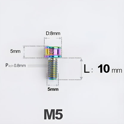 M5x10/12/16/18MM Titanium Bolts For Bike & Motorcycle