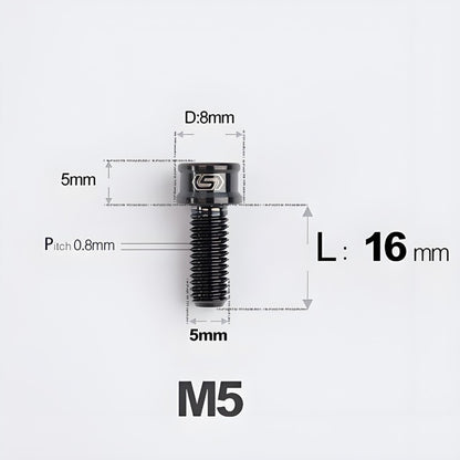M5x10/12/16/18MM Titanium Bolts For Bike & Motorcycle