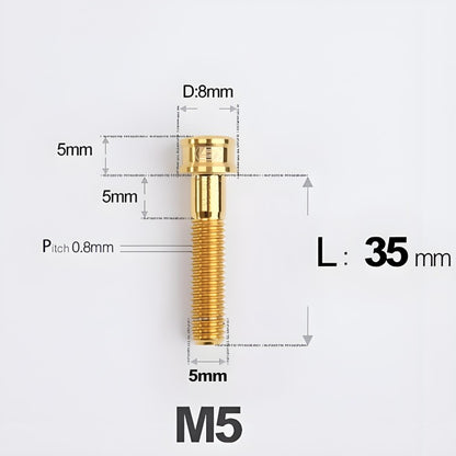M5x10/12/16/18MM Titanium Bolts For Bike & Motorcycle