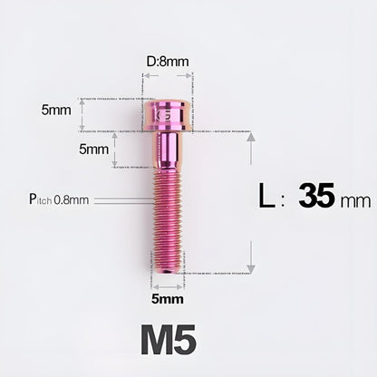 M5x10/12/16/18MM Titanium Bolts For Bike & Motorcycle