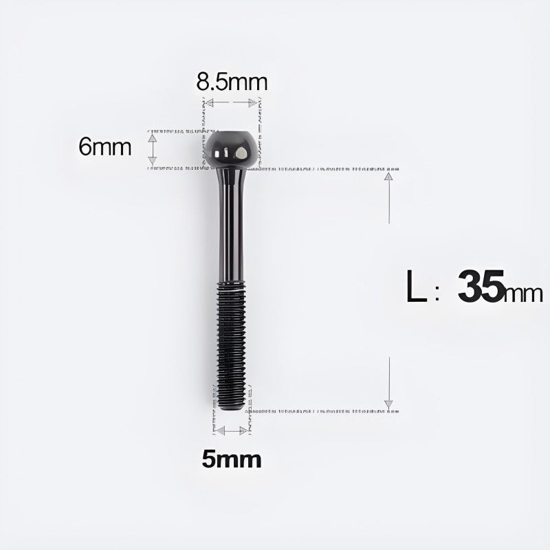 M5x30 35 41 47mm Titanium Seatpost Bolts & Nuts for Road Bikes