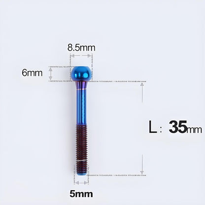 M5x30 35 41 47mm Titanium Seatpost Bolts & Nuts for Road Bikes