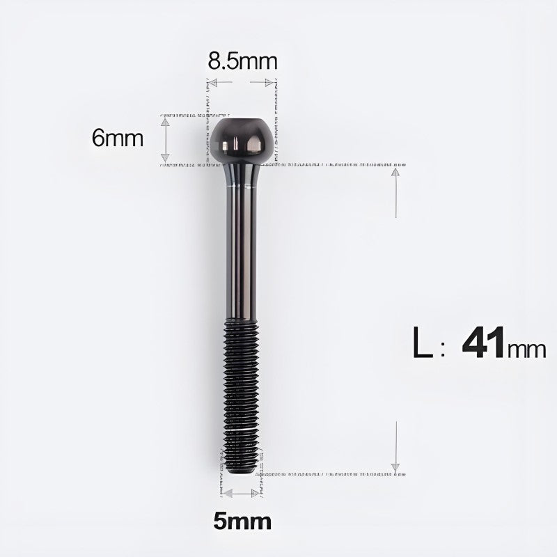 M5x30 35 41 47mm Titanium Seatpost Bolts & Nuts for Road Bikes