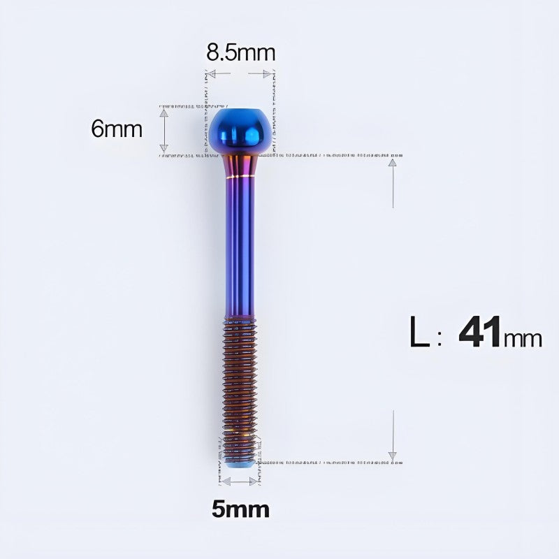 M5x30 35 41 47mm Titanium Seatpost Bolts & Nuts for Road Bikes