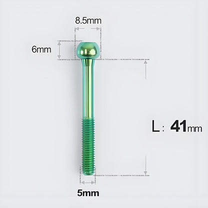 M5x30 35 41 47mm Titanium Seatpost Bolts & Nuts for Road Bikes