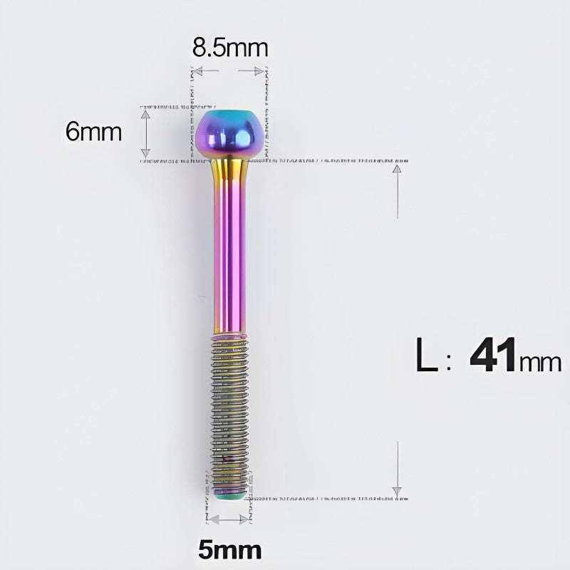 M5x30 35 41 47mm Titanium Seatpost Bolts & Nuts for Road Bikes