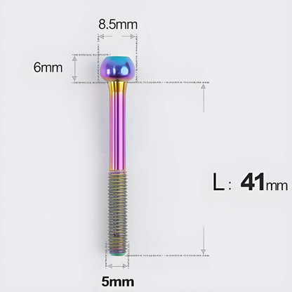 M5x30 35 41 47mm Titanium Seatpost Bolts & Nuts for Road Bikes