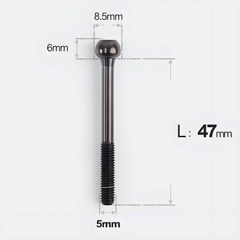 M5x30 35 41 47mm Titanium Seatpost Bolts & Nuts for Road Bikes
