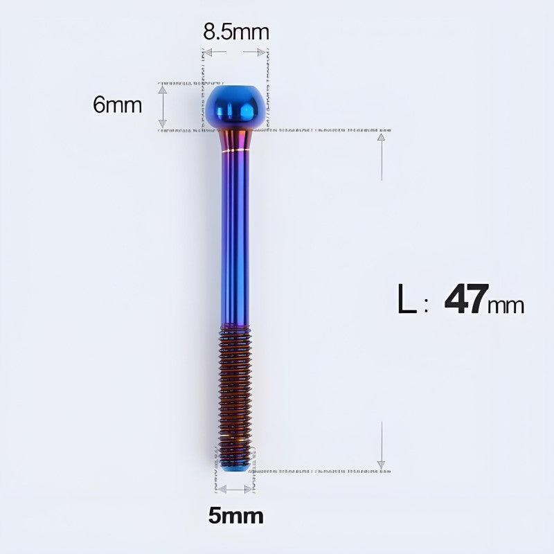 M5x30 35 41 47mm Titanium Seatpost Bolts & Nuts for Road Bikes