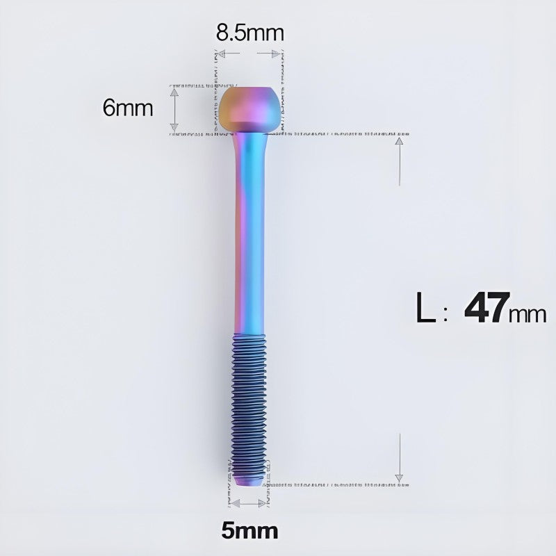 M5x30 35 41 47mm Titanium Seatpost Bolts & Nuts for Road Bikes