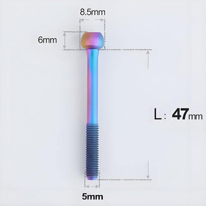 M5x30 35 41 47mm Titanium Seatpost Bolts & Nuts for Road Bikes